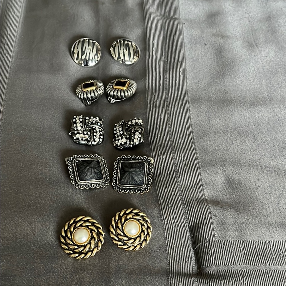 Set of five clip-ons